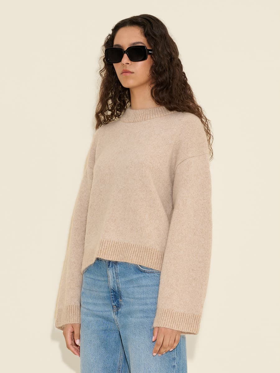 Tine Knit Crew Neck