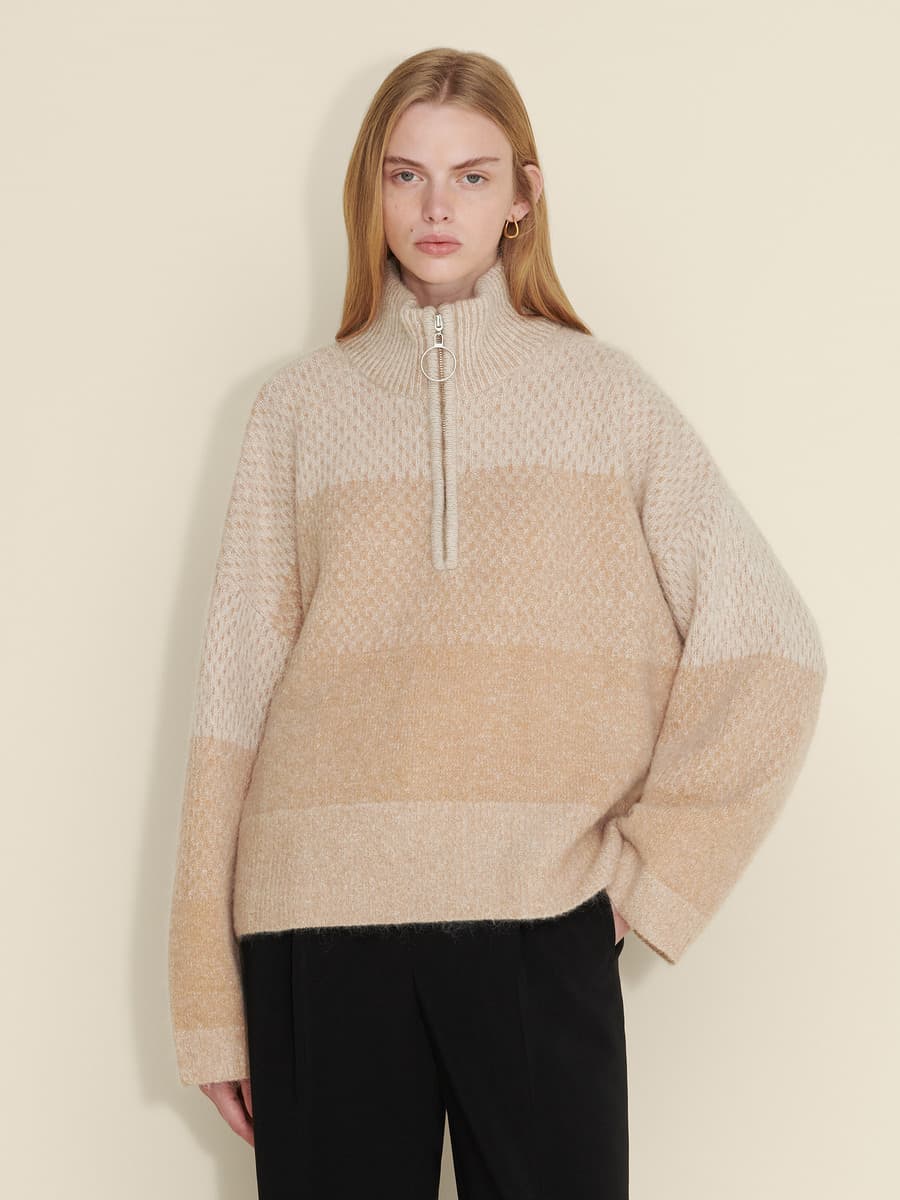 Tine Knit Half Zip