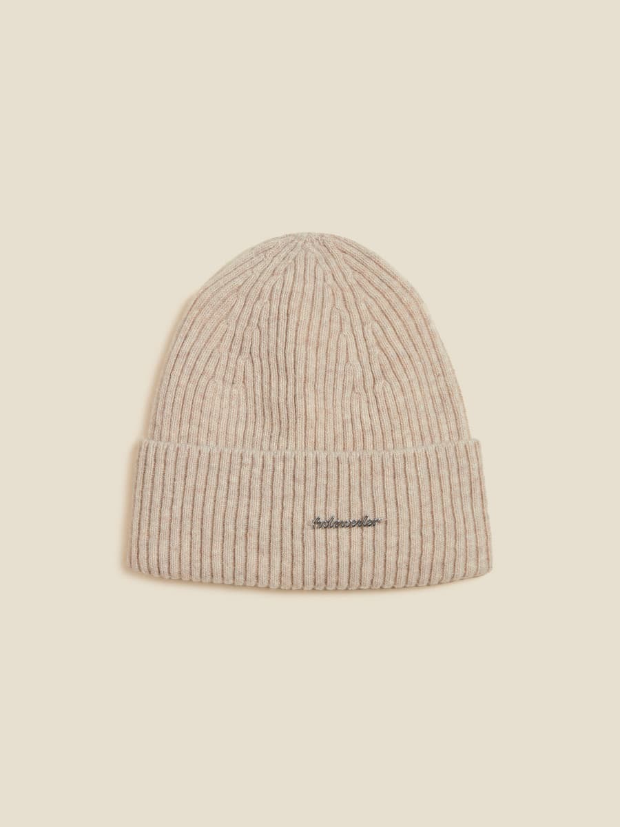 Lambswool Rib Beanie