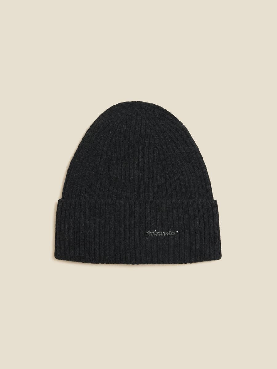 Lambswool Rib Beanie