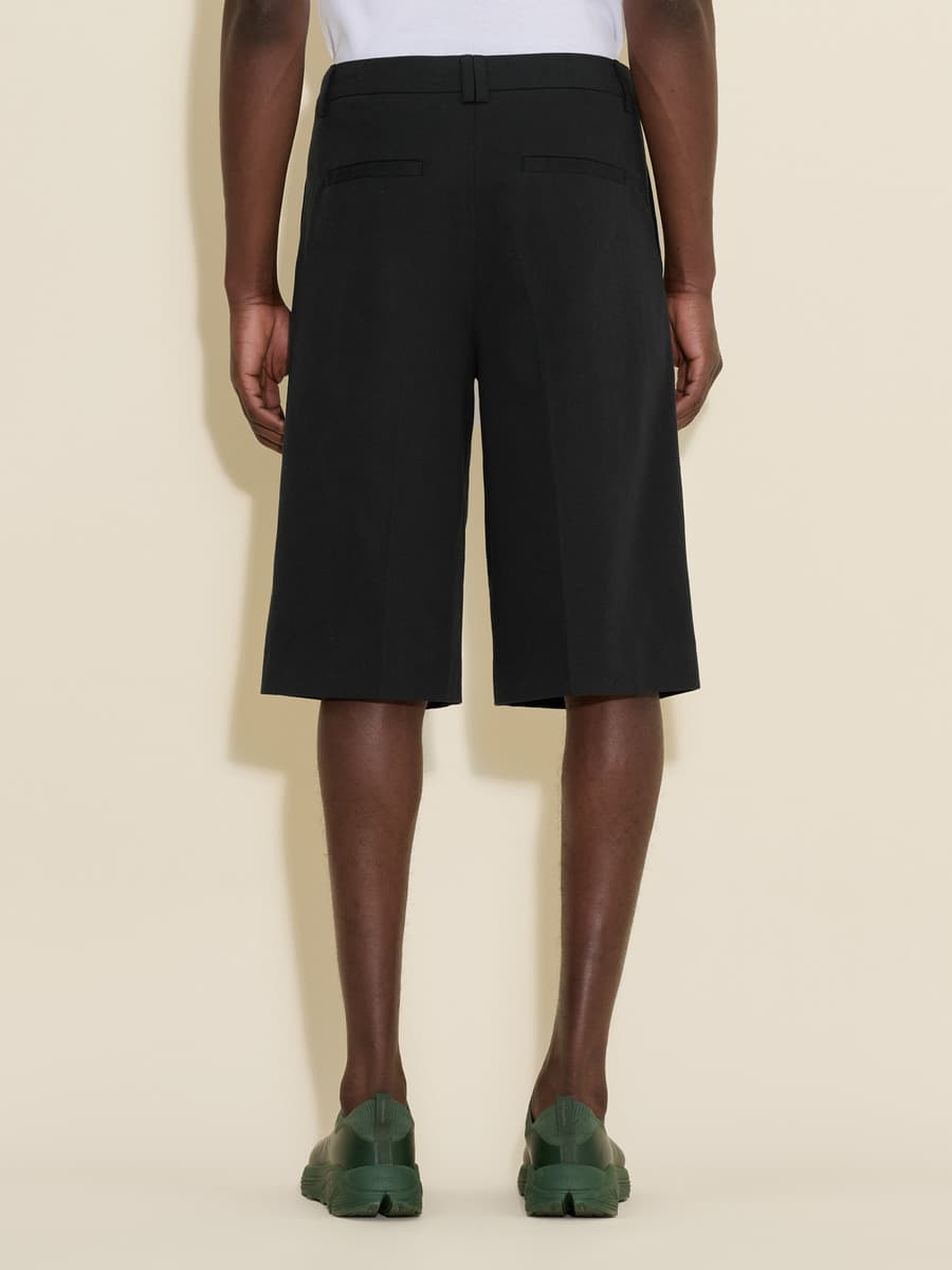 Lino Pleat Shorts