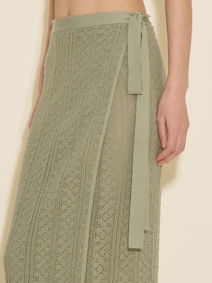 Kelp Crochet Knit Skirt