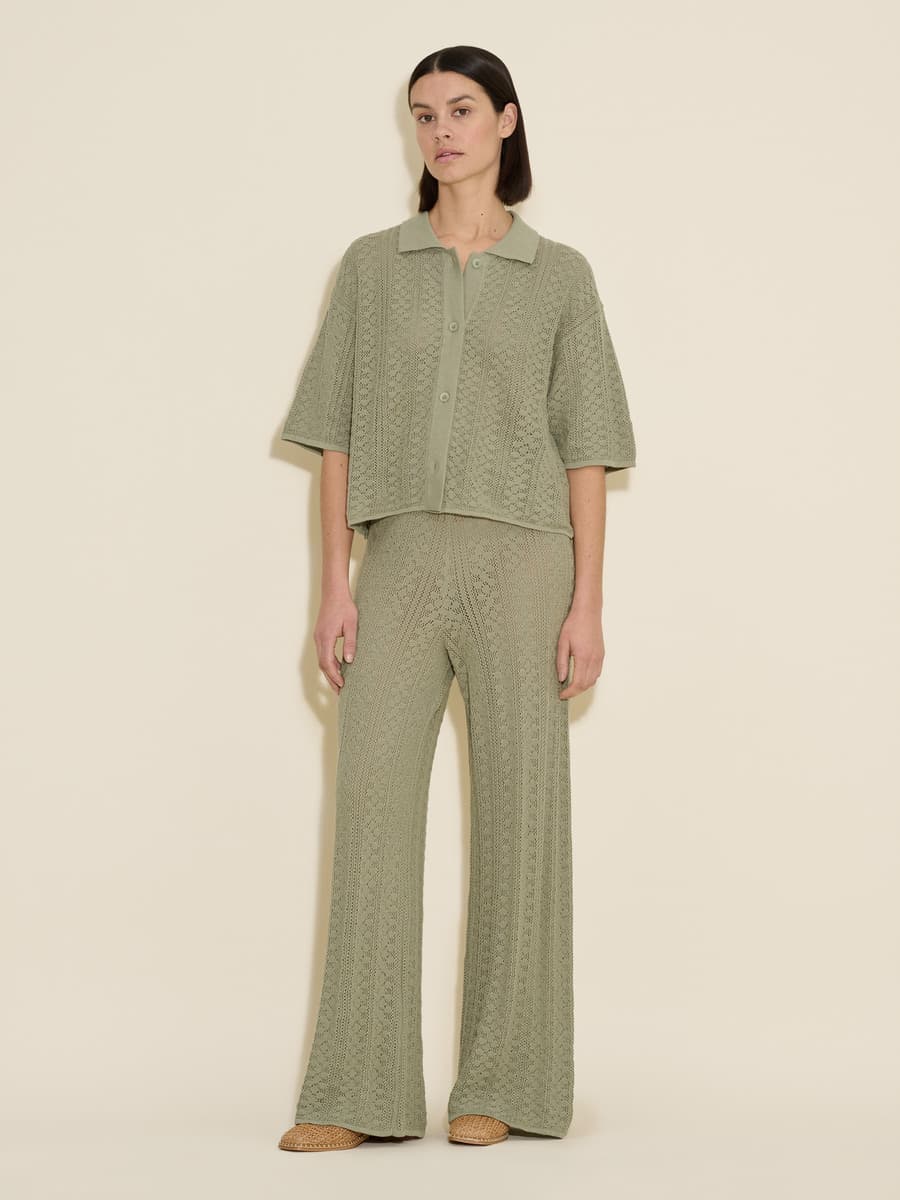 Thiril Crochet Knit Trousers