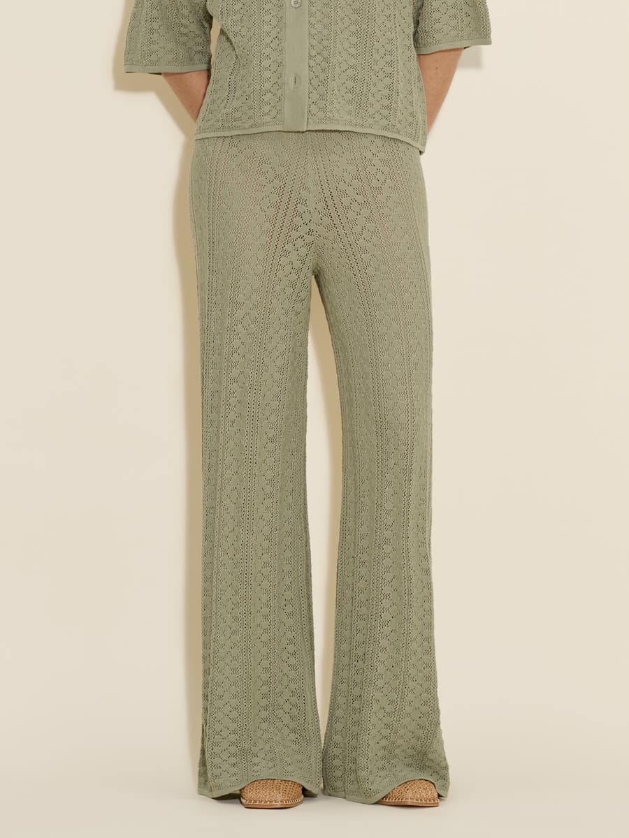 Thiril Crochet Knit Trousers