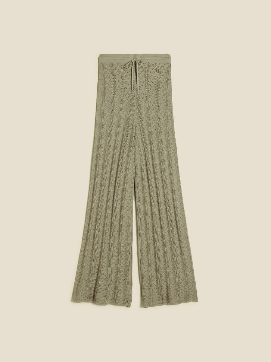 Thiril Crochet Knit Trousers