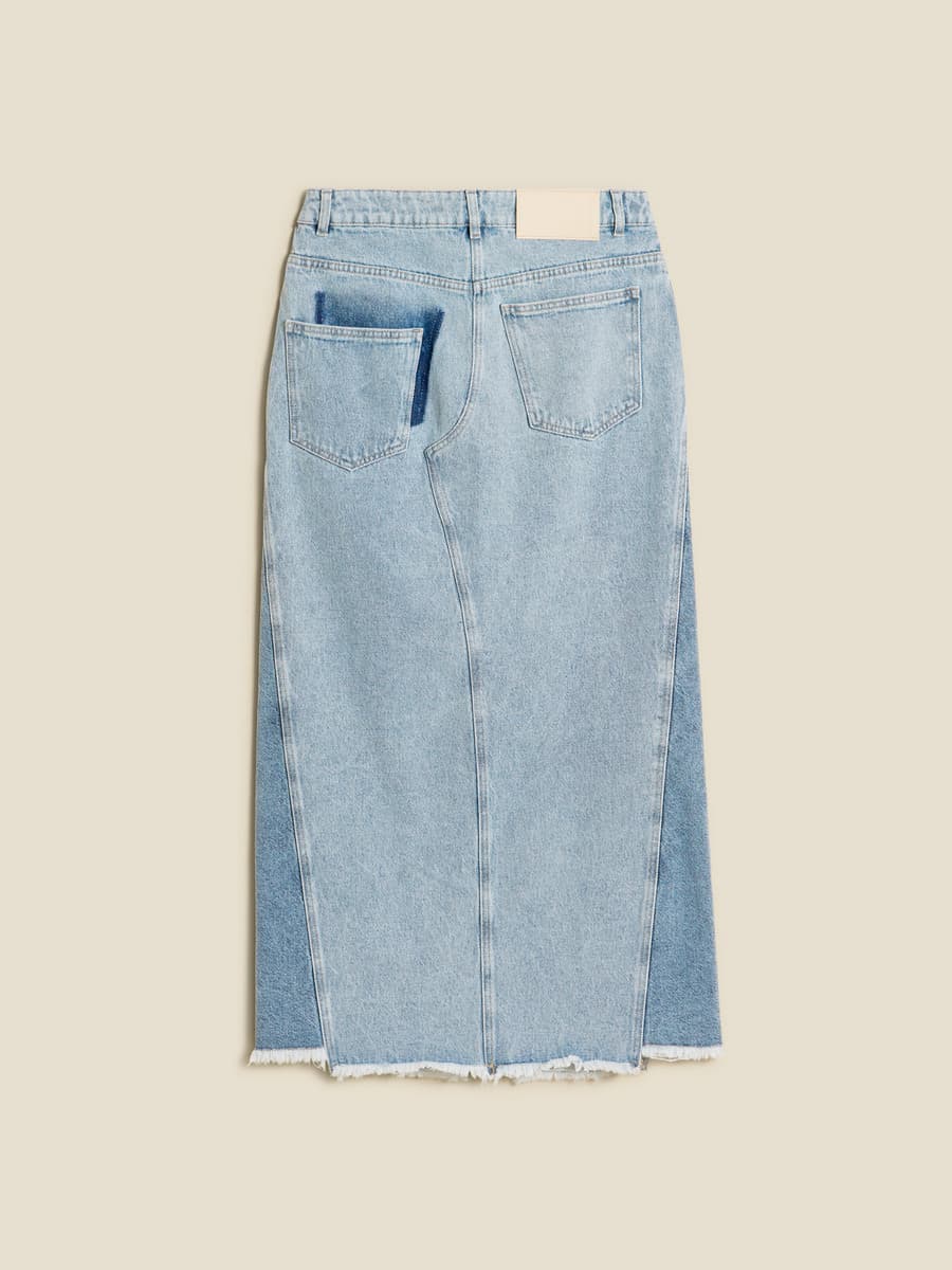 Louisa Long Denim Skirt