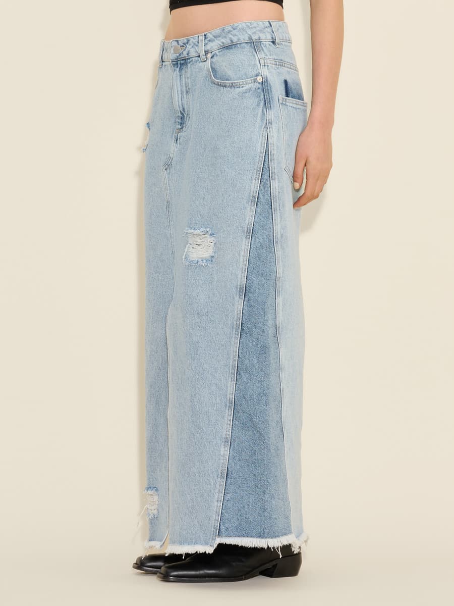 Louisa Long Denim Skirt