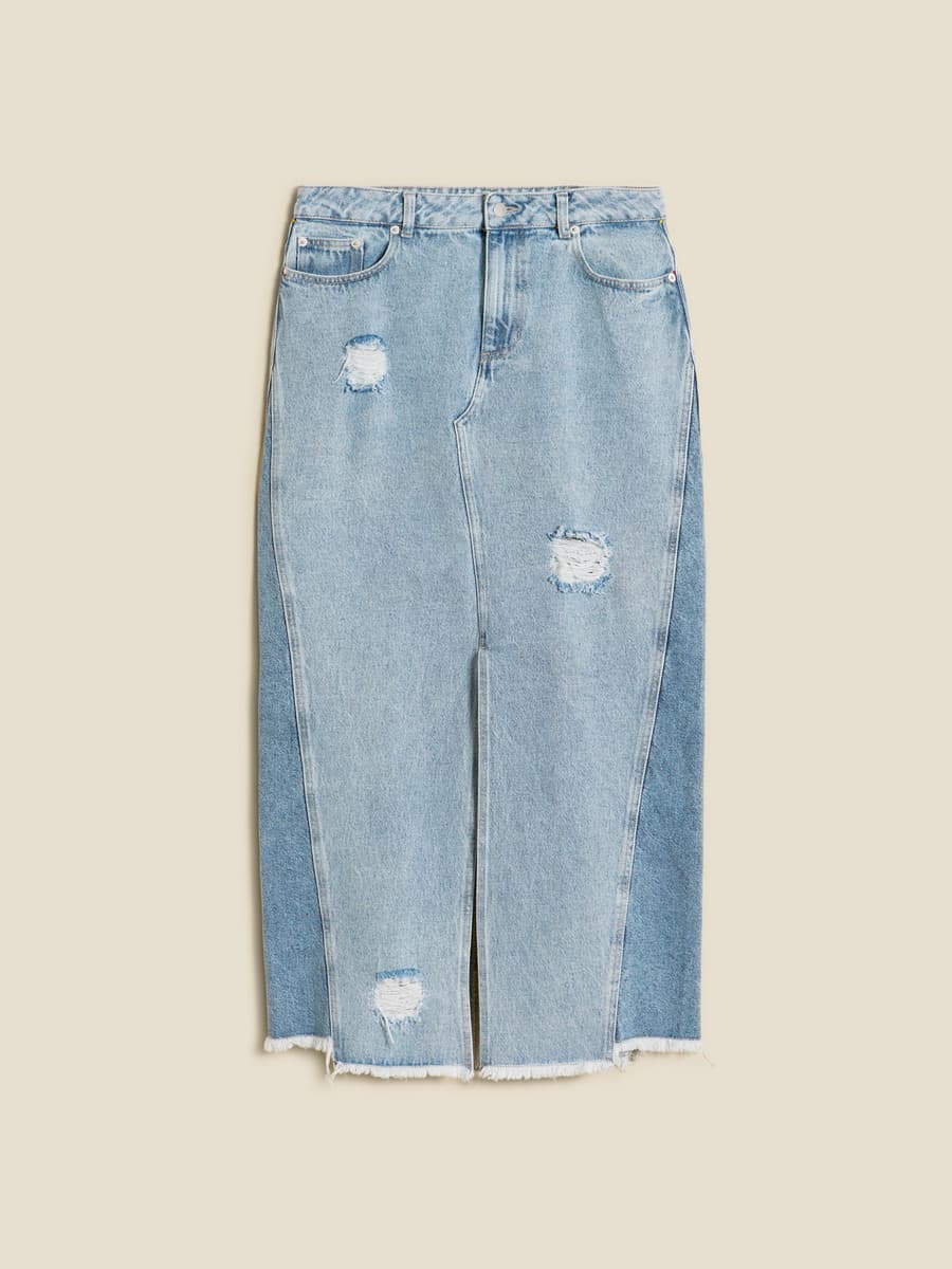 Louisa Long Denim Skirt