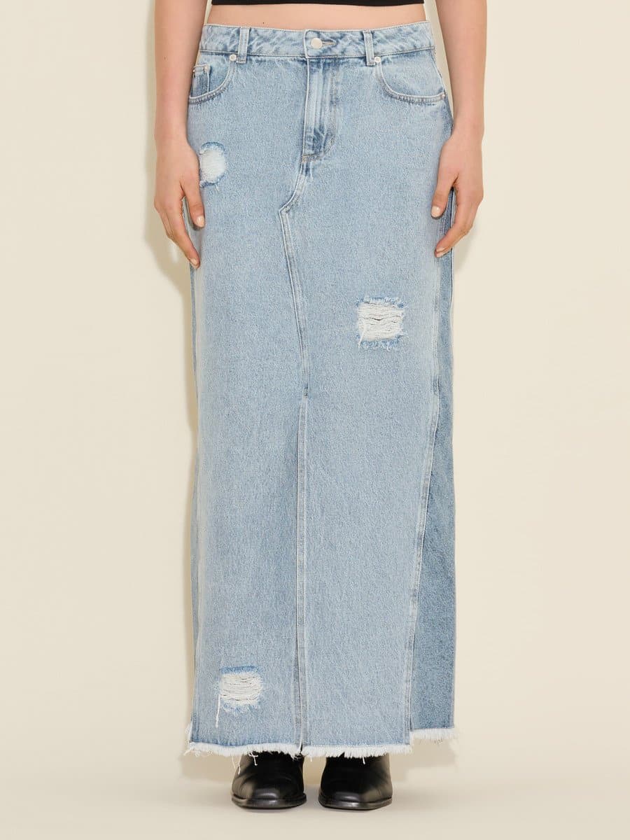 Louisa Long Denim Skirt