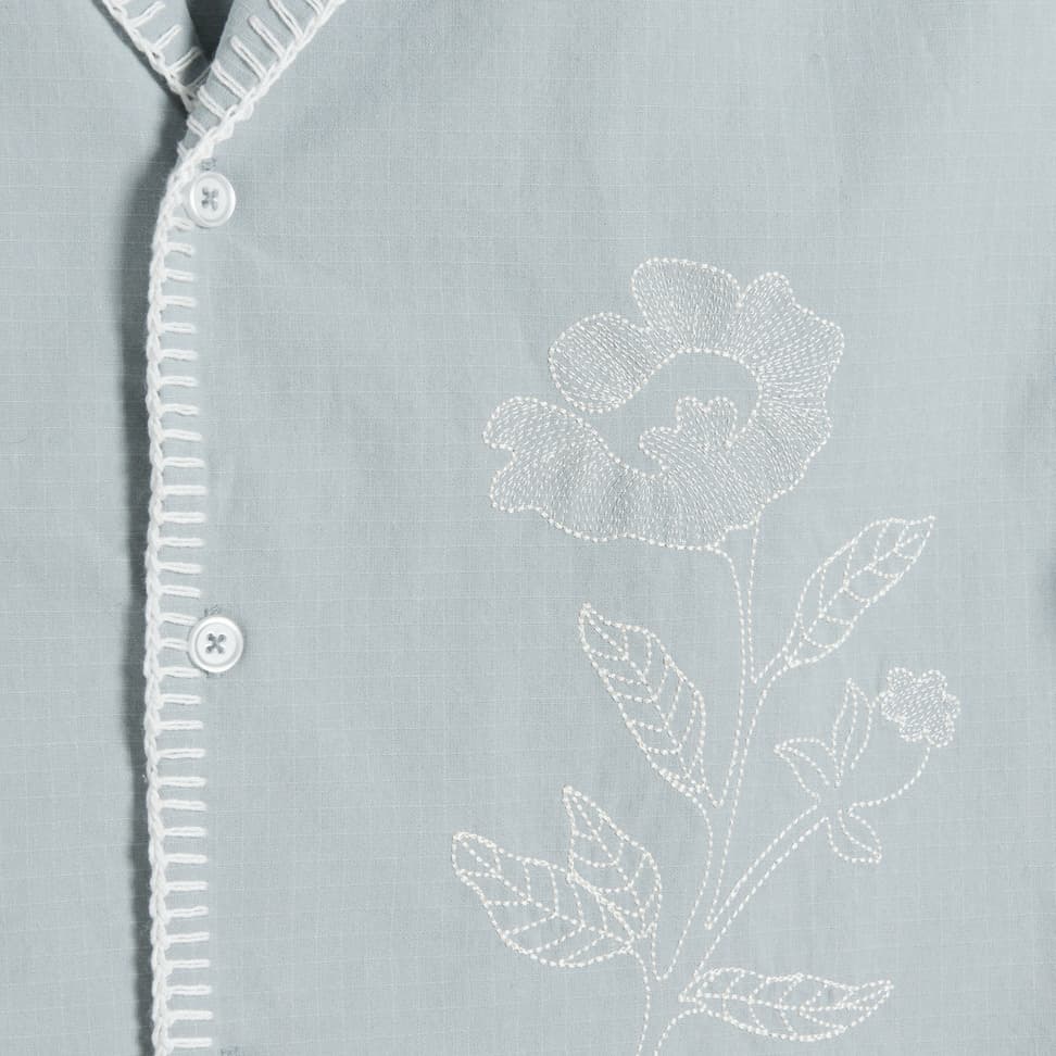 Pier Embroidery Faded Short Sleeve Shirt