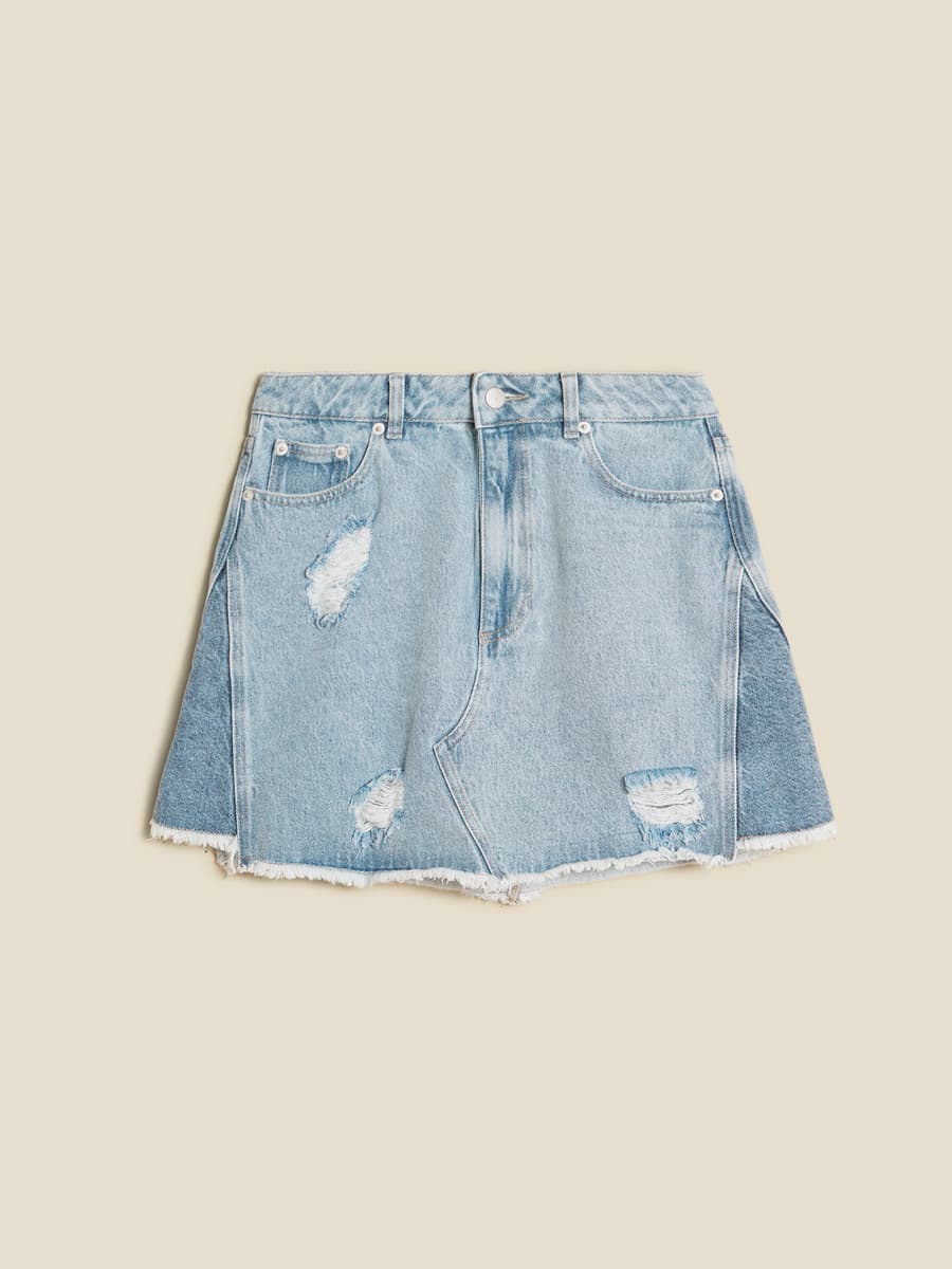 Louisa Short Denim Skirt