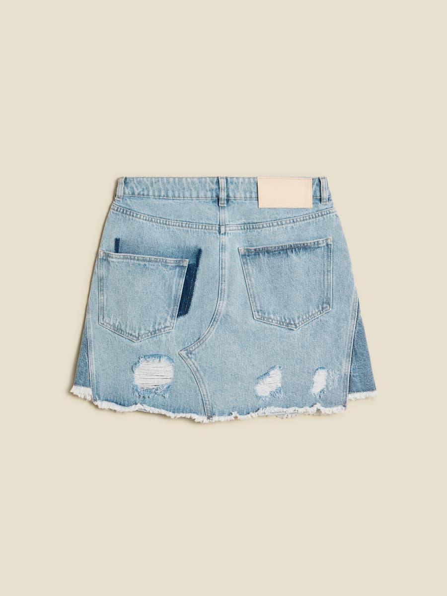 Louisa Short Denim Skirt