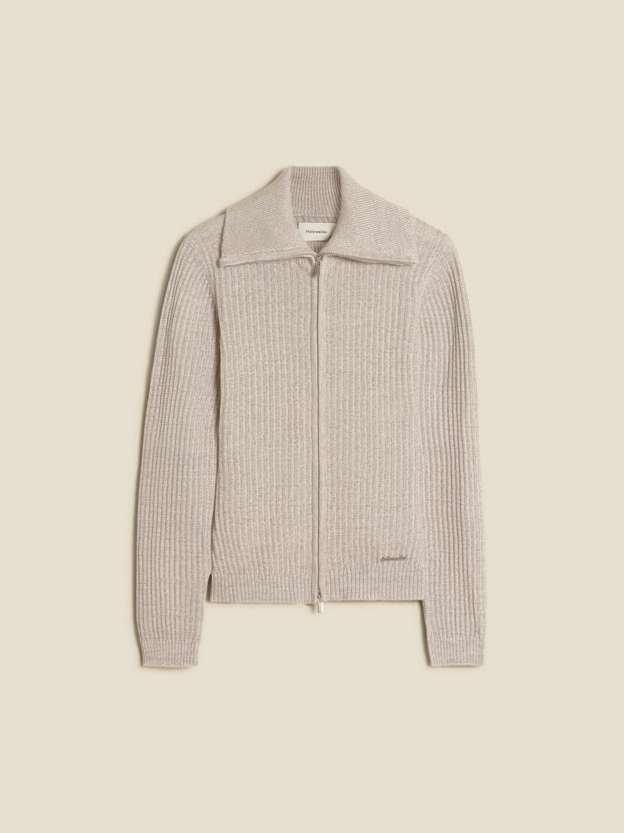 Line Zip Cardigan