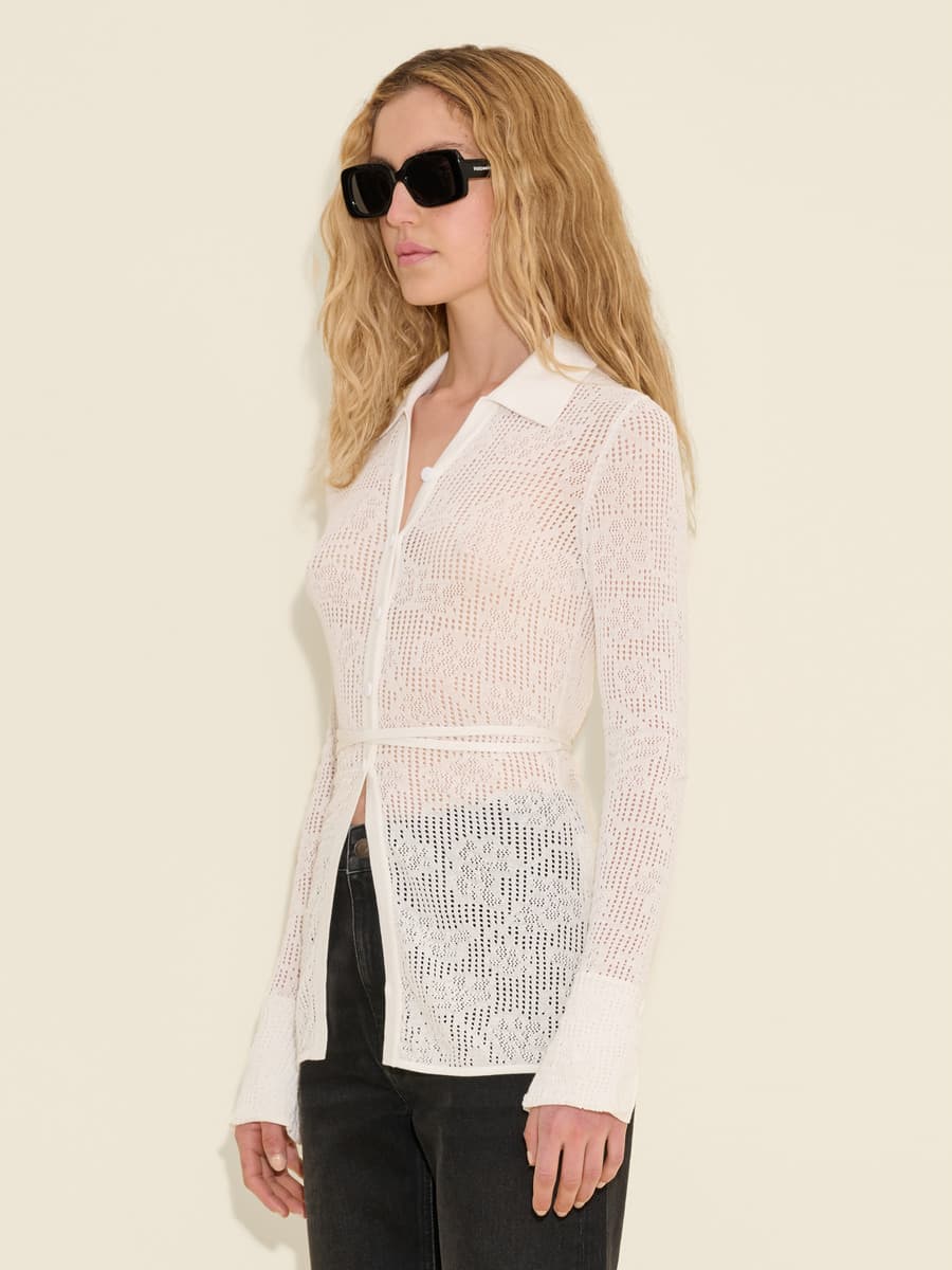 Lace Knit Shirt