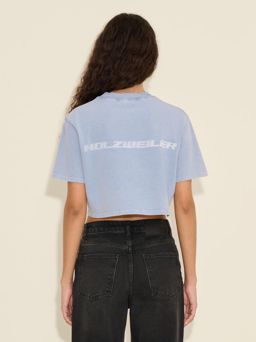 Kjerag Denim Fade Crop Tee