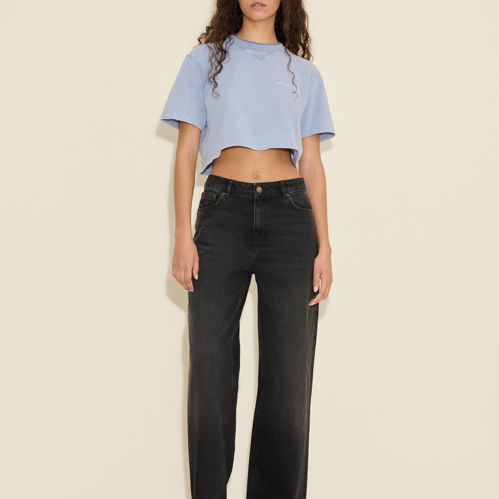 Kjerag Denim Fade Crop Tee