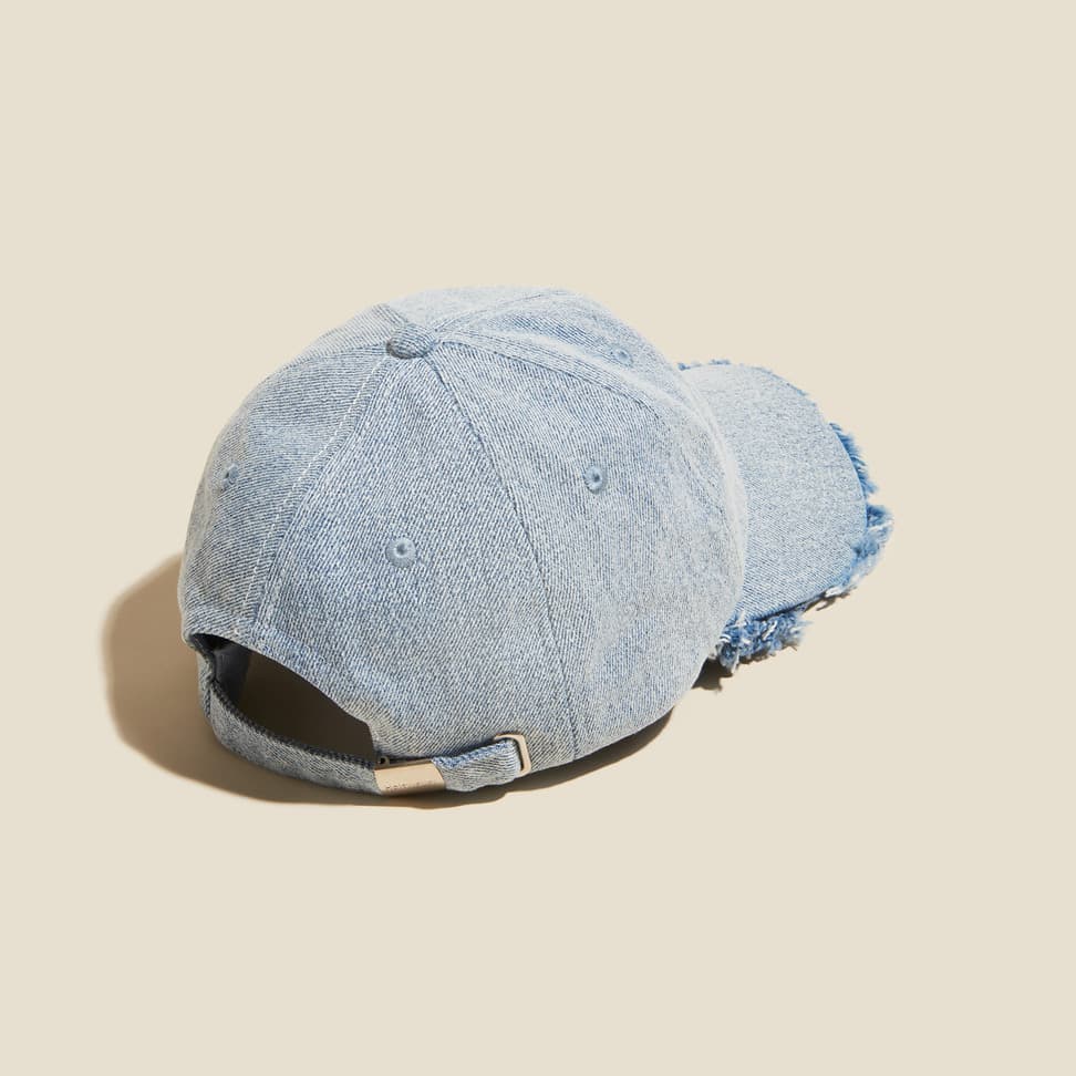 Sonnet Frayed Denim Cap