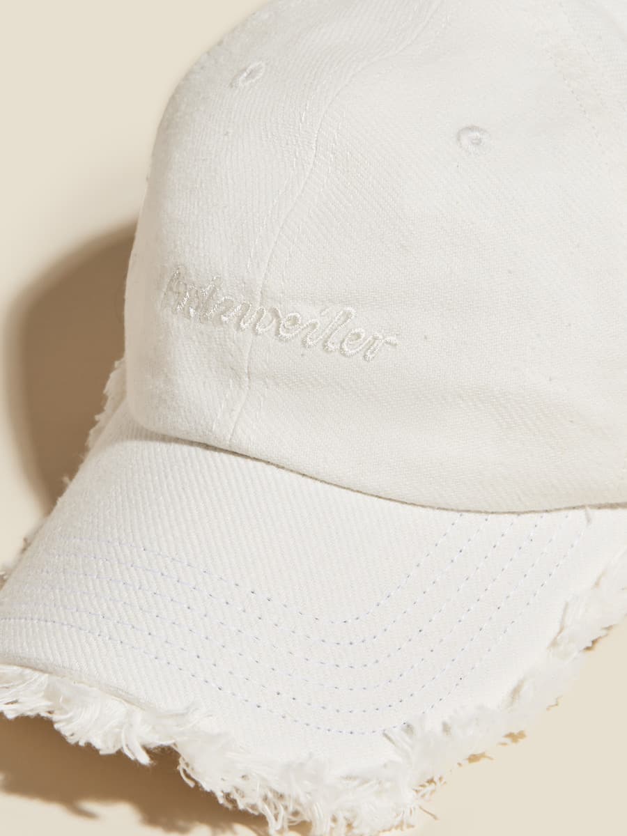 Sonnet Frayed Linen Cap