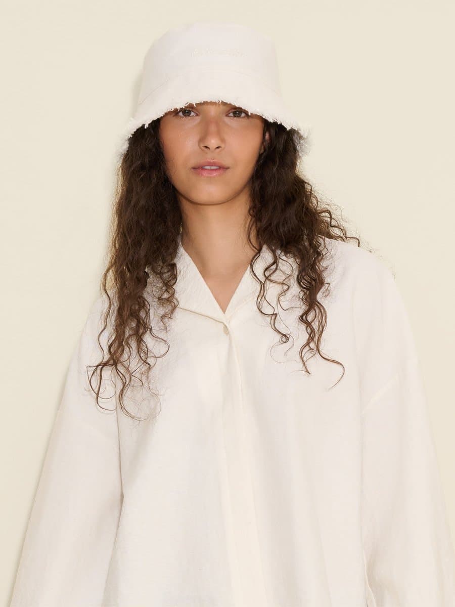 Pafe Linen Bucket Hat