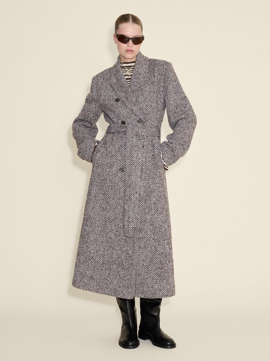 Emi Herringbone Coat