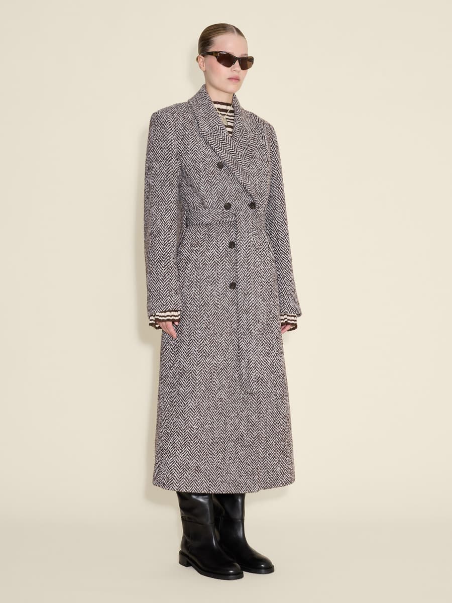 Emi Herringbone Coat