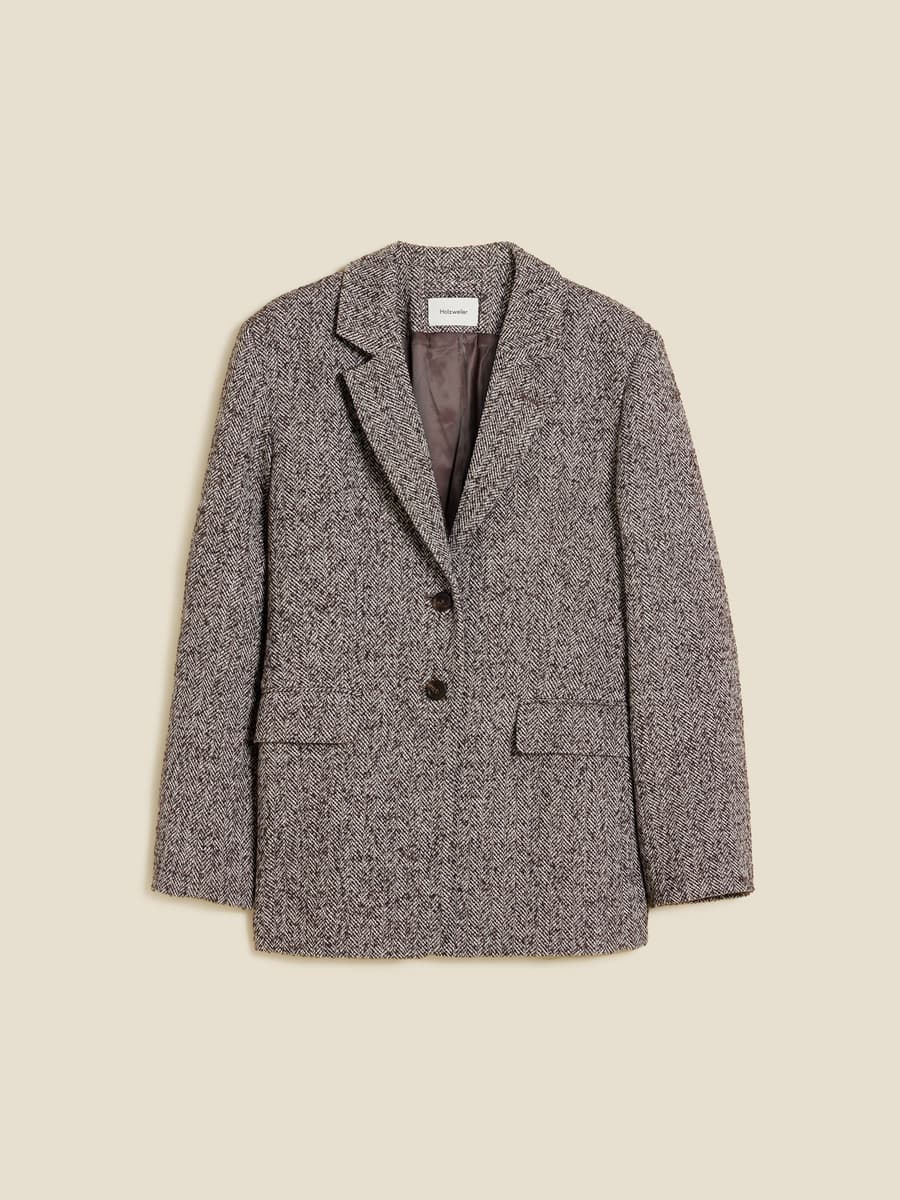 Emi Herringbone Blazer