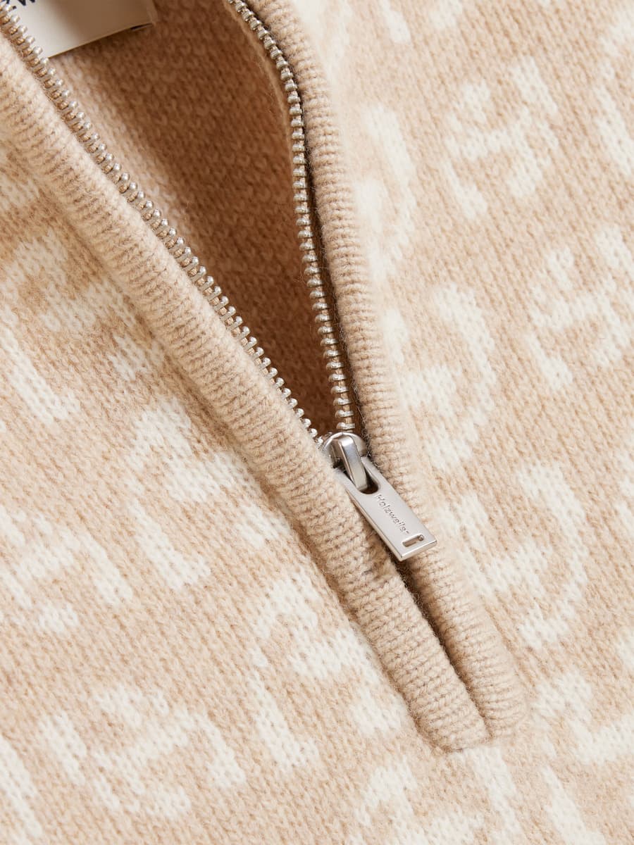 Cass Monogram Half Zip