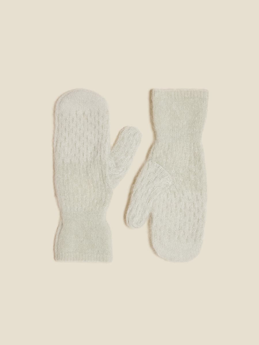 Tine Faded Knit Mittens