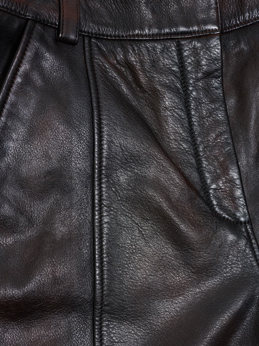 Edda Leather Trouser