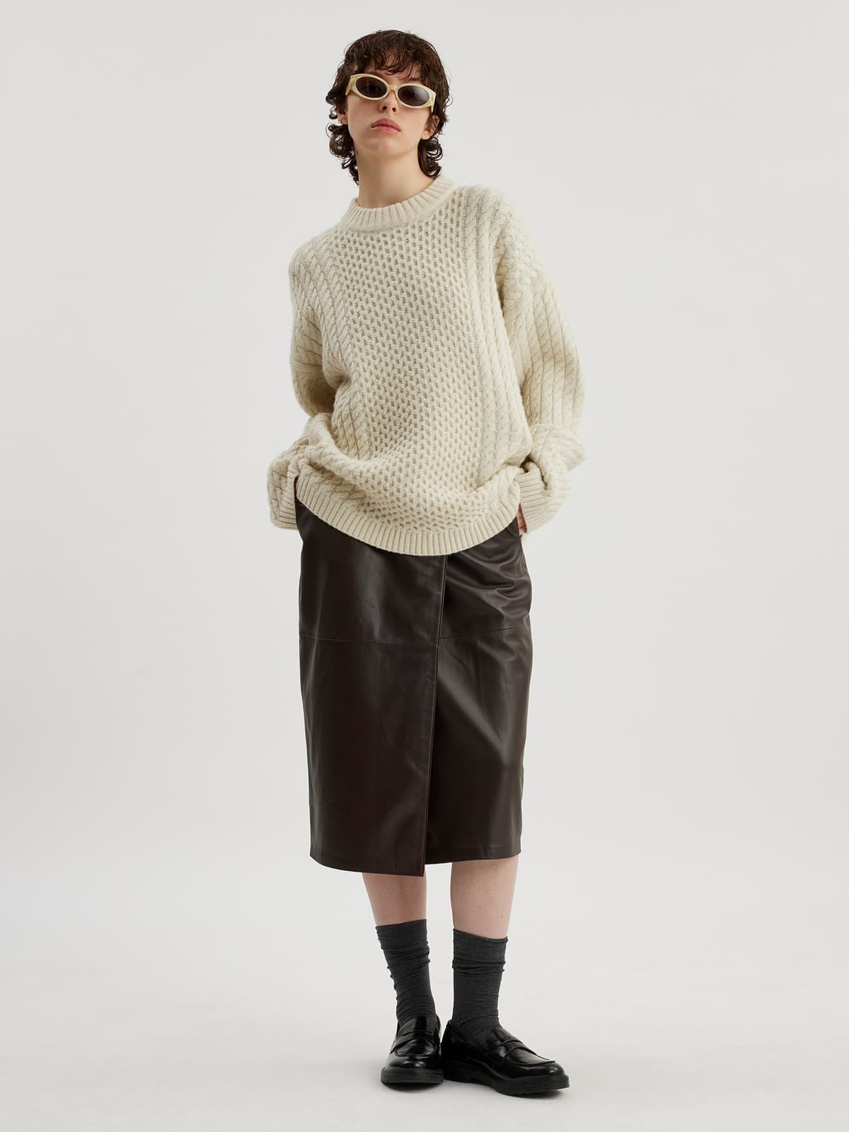 Deja Cable Knit Sweater