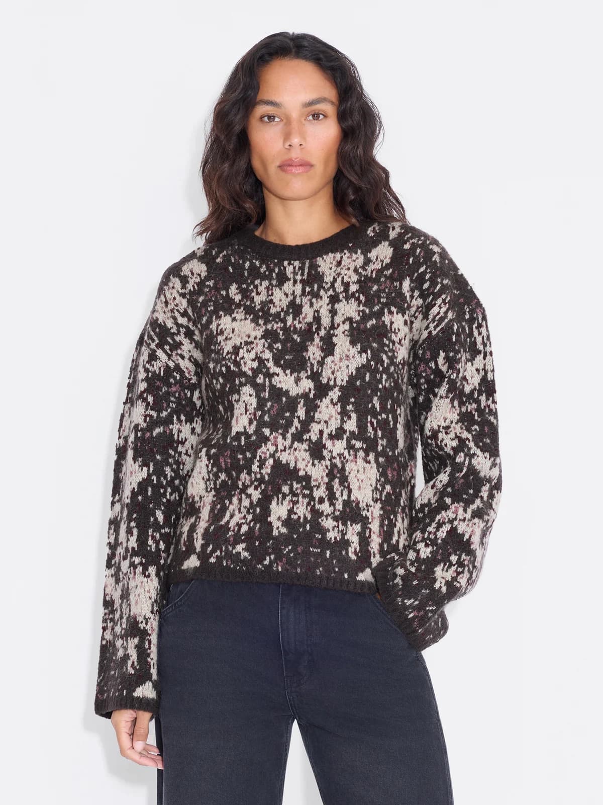 Lola Jacquard Crewneck