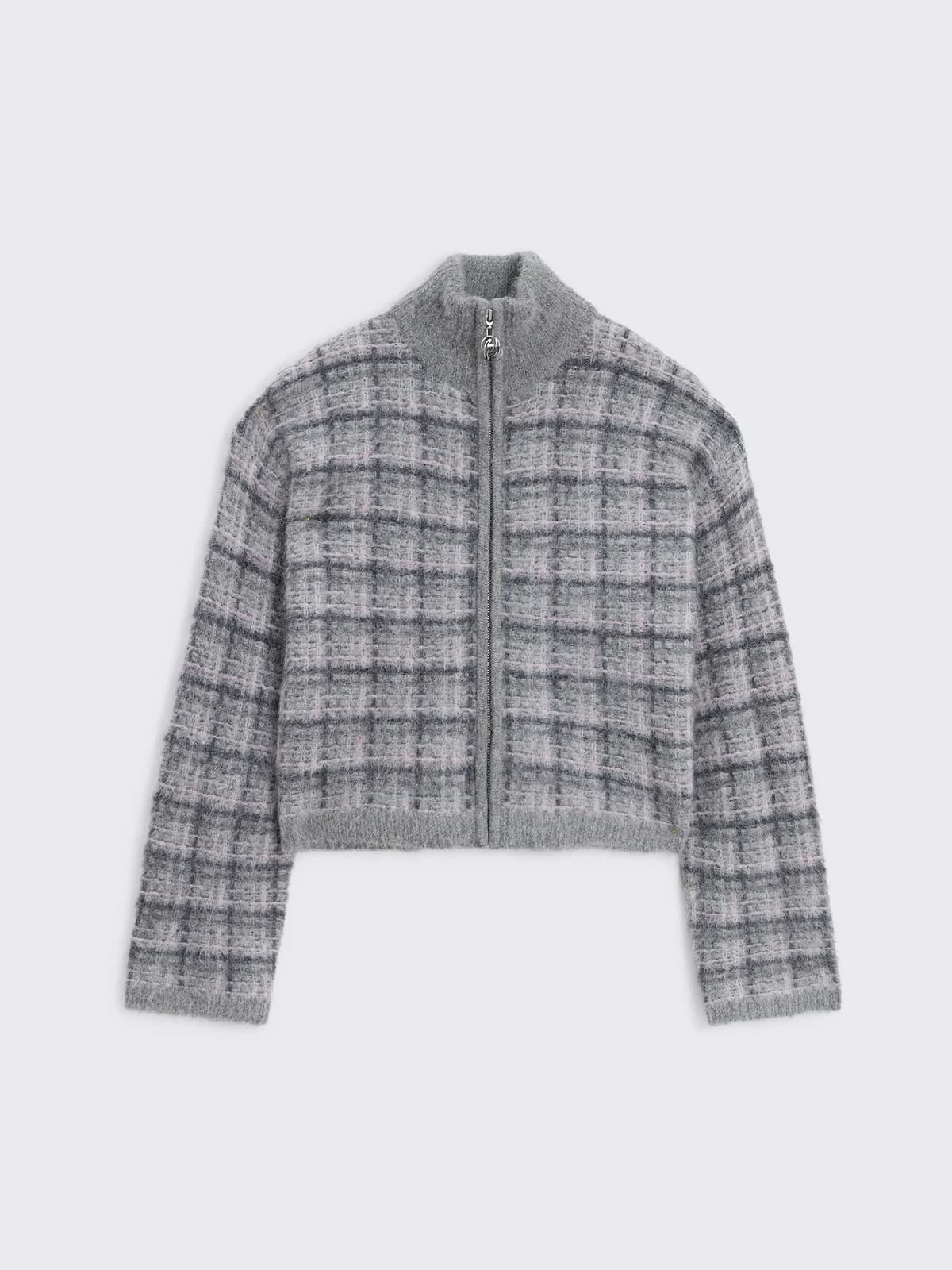 Peony Check Cardigan