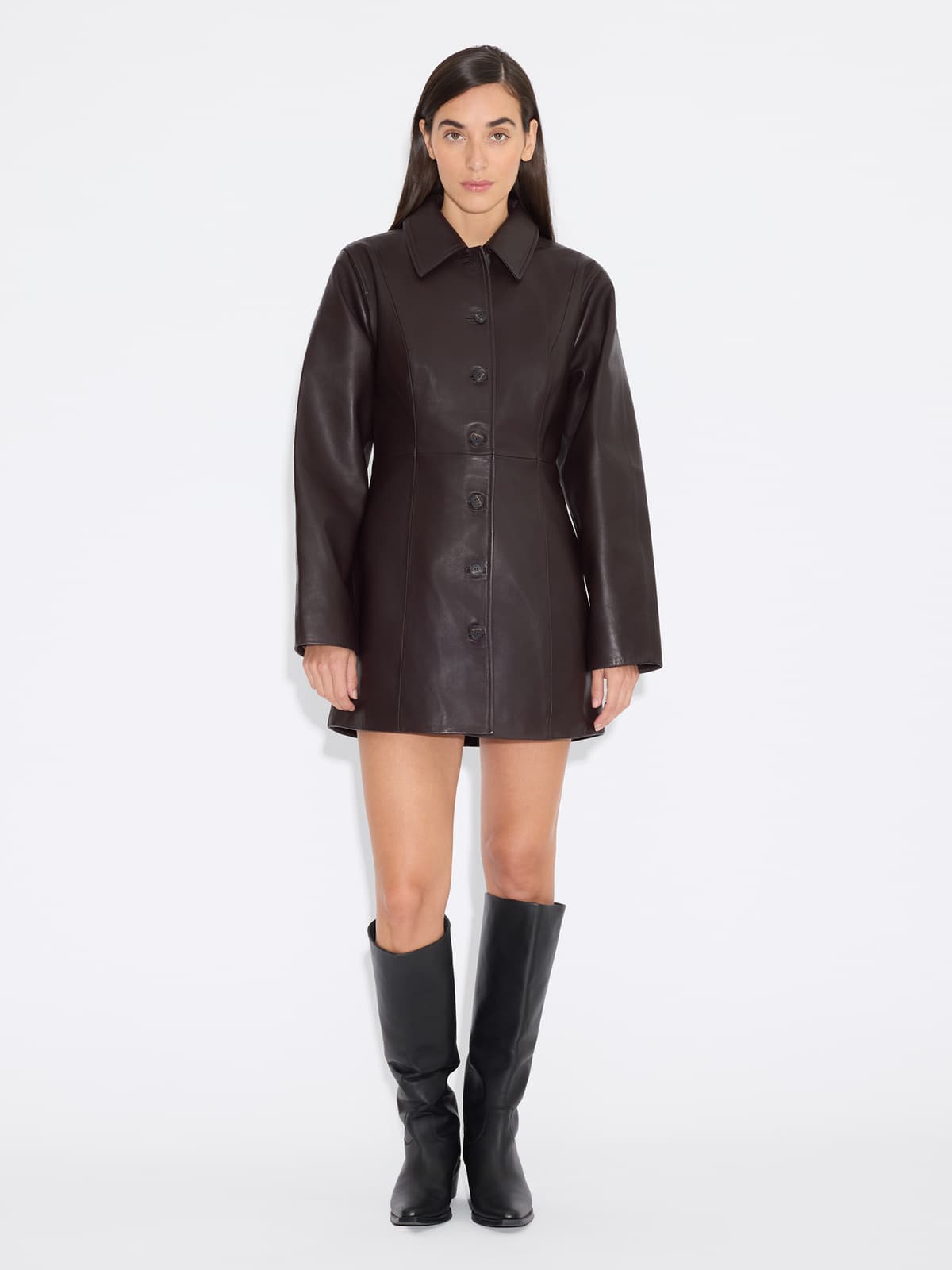 Poppy Leather Dress