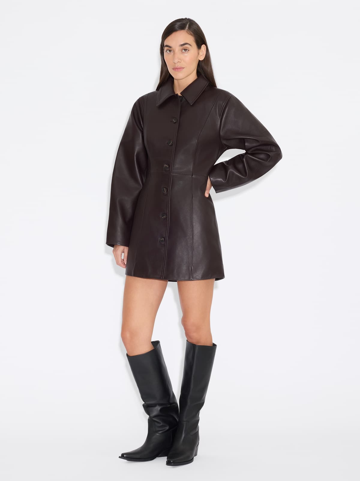 Poppy Leather Dress