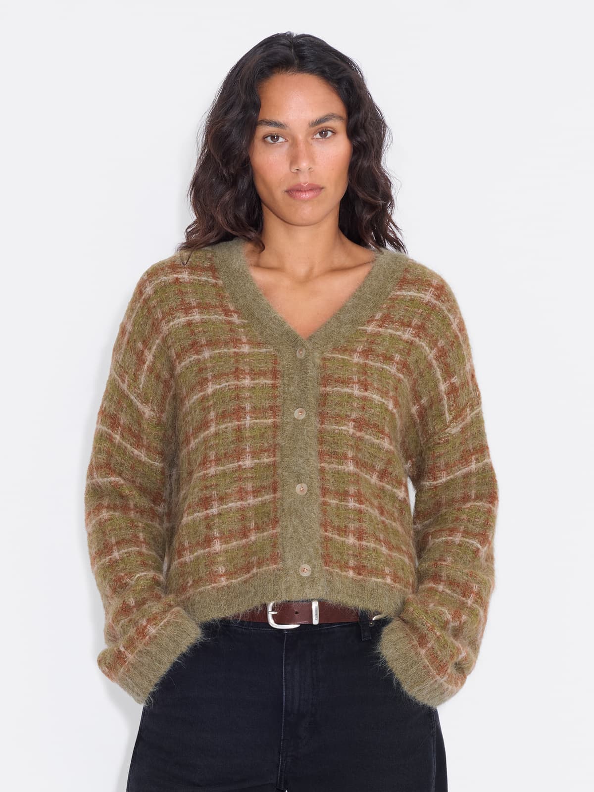 Kate Check Cardigan