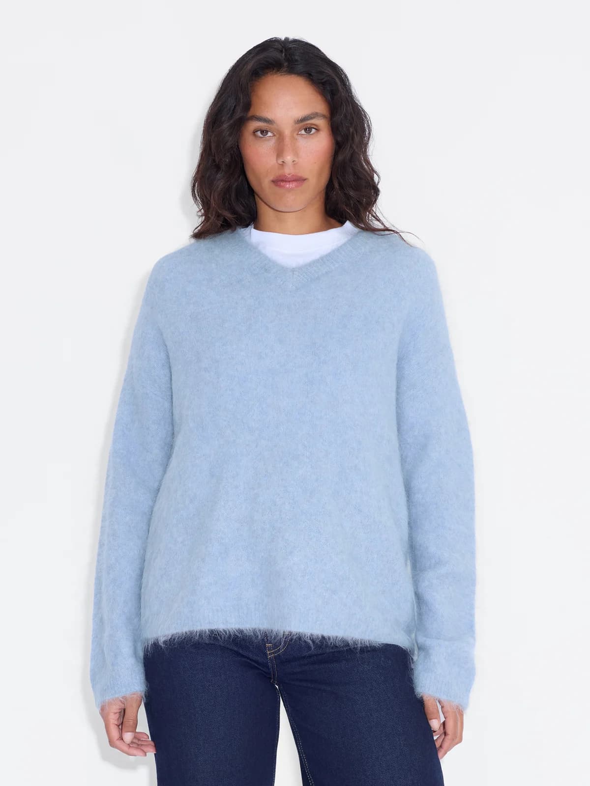 Mona Alpaca V-Neck Sweater