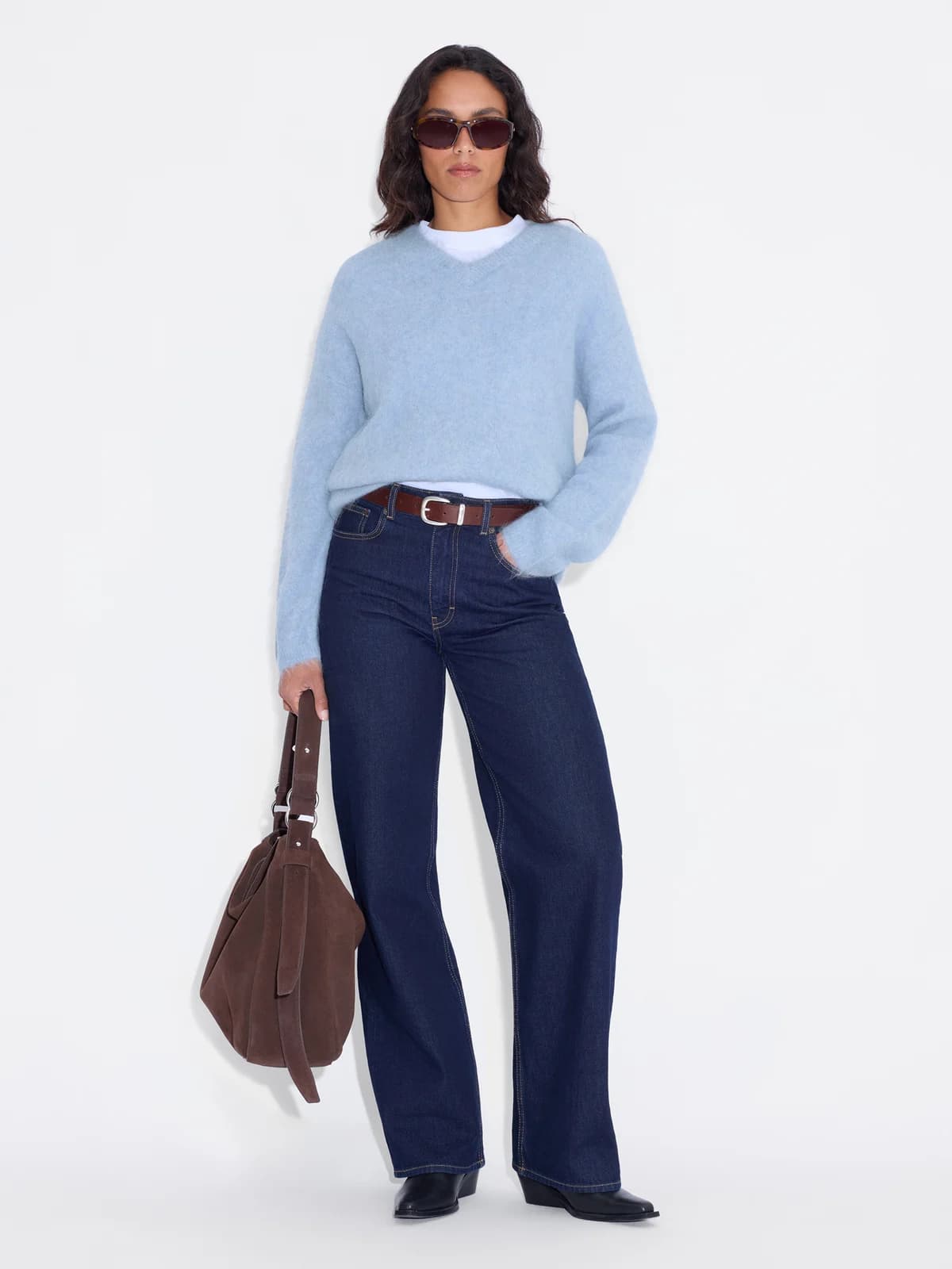 Mona Alpaca V-Neck Sweater