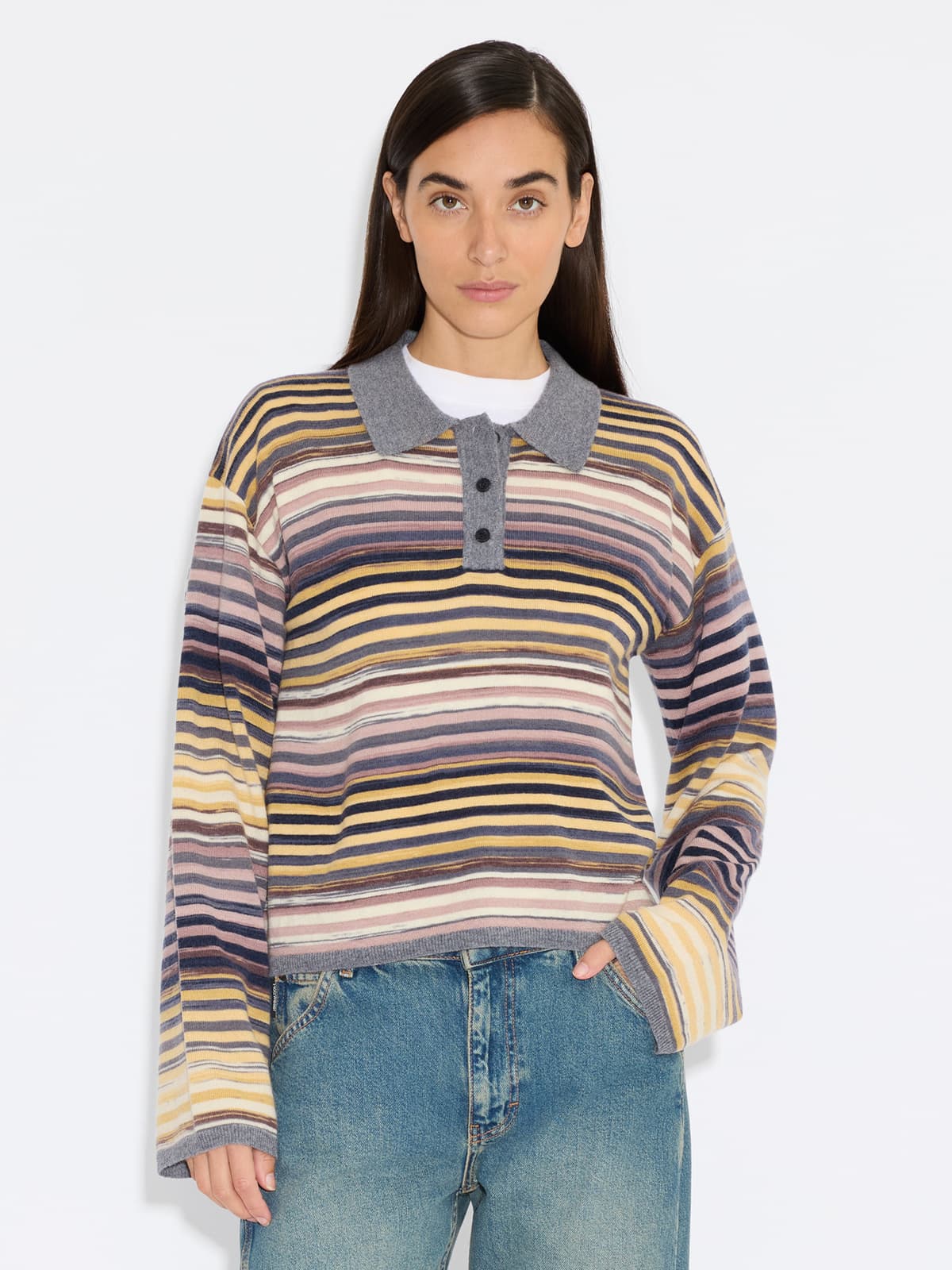 Luna Space Yarn Polo
