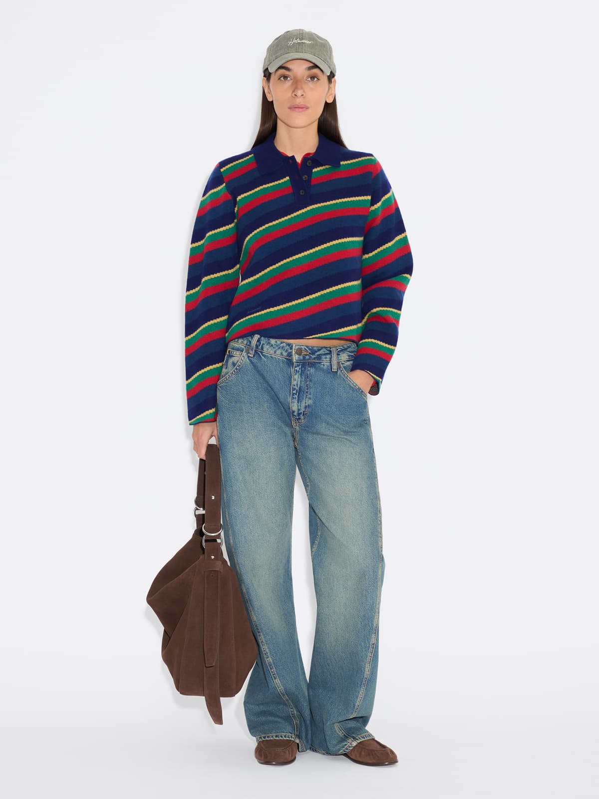 Nova Jacquard Polo Sweater