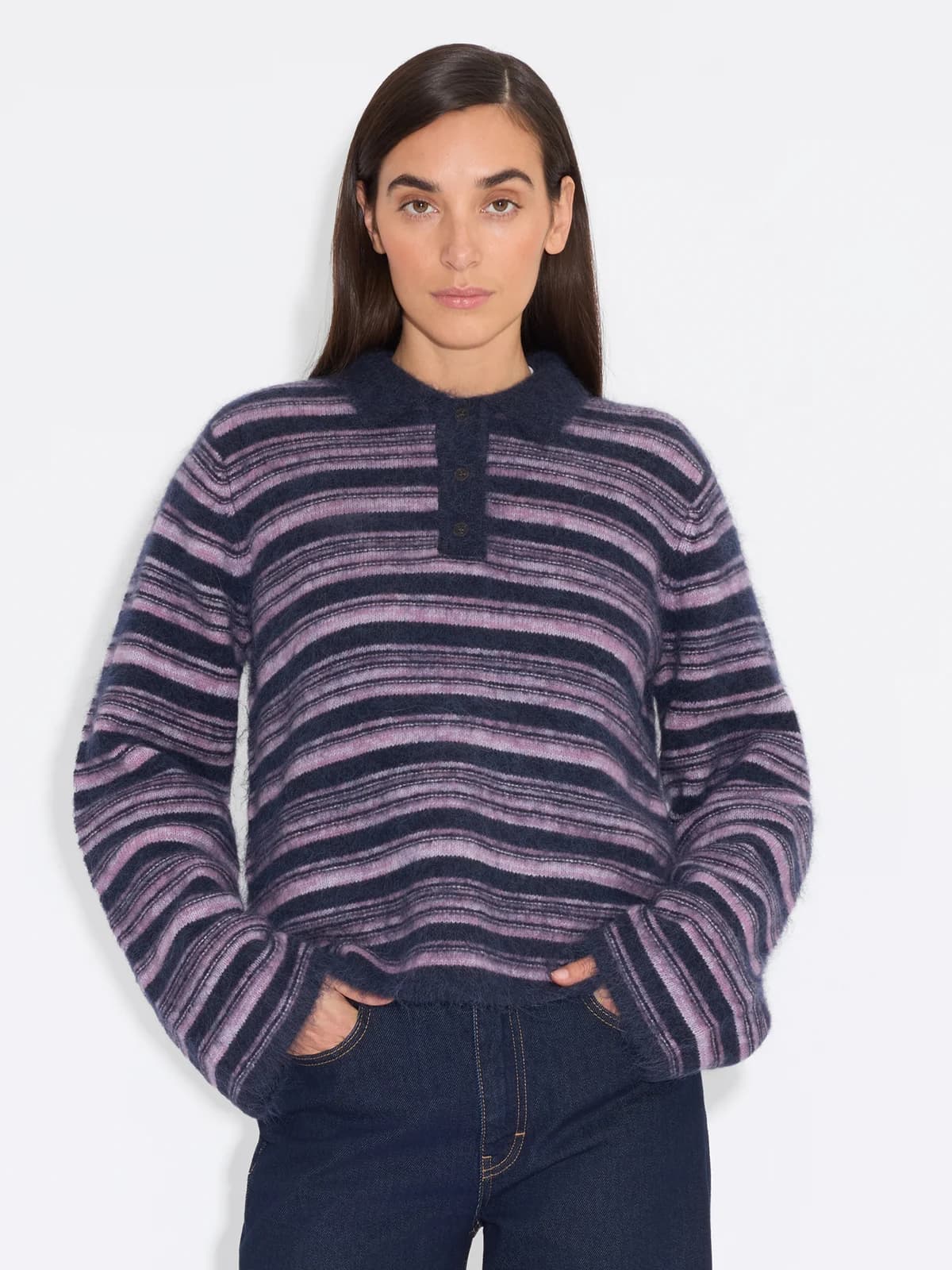 Olivia Wool Polo Sweater